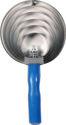 Decker Spiral Lacquered Spring Steel Comb (BLUE, JUMBO)