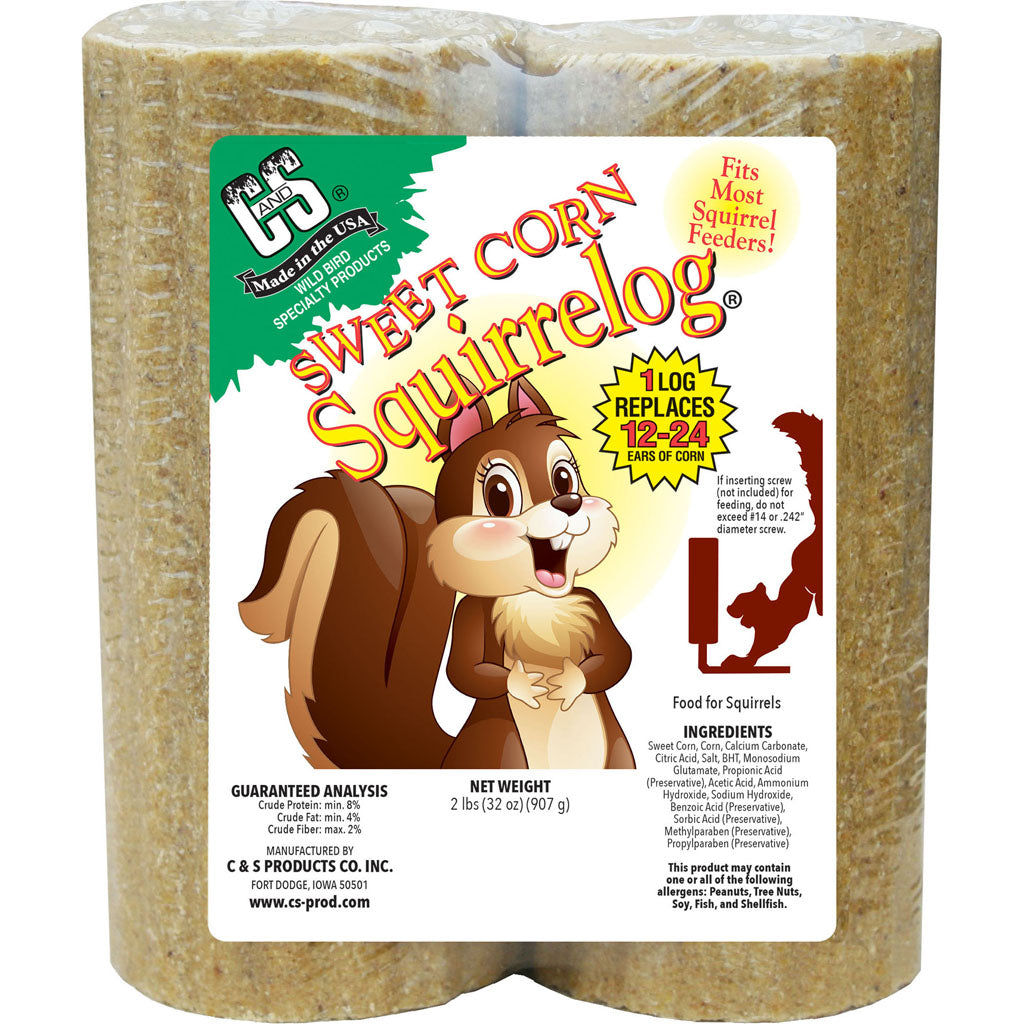 C&S Squirrelog Refill (SWEET CORN, 32 OZ-2 PK)