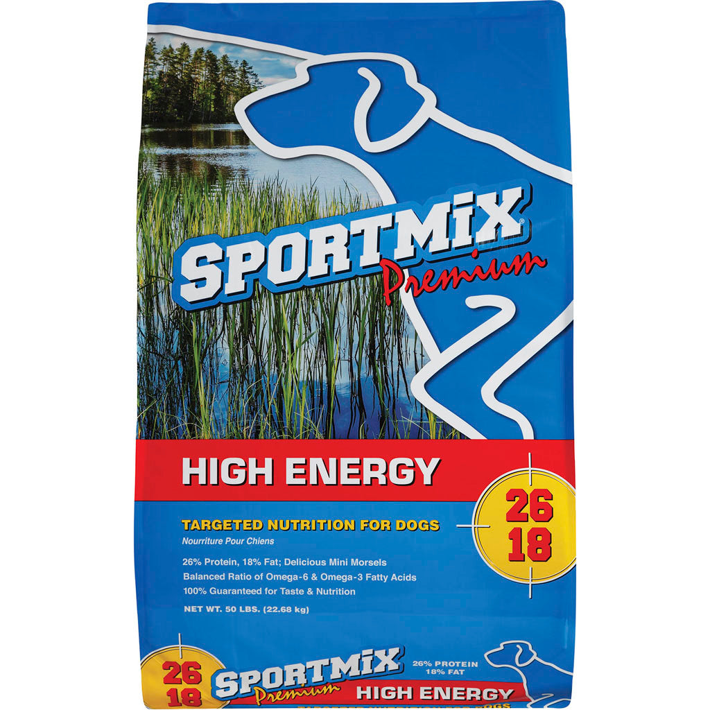 Sportmix Adult Hi-Energy Mini Chunk Dog Food (CHICKEN, 50 LB)