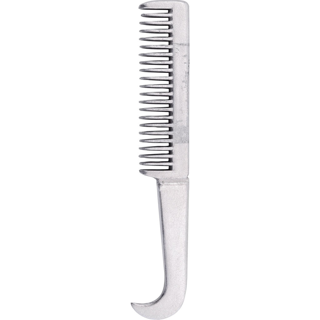 Aluminum Hoof Pick Comb (SILVER, 8 IN)