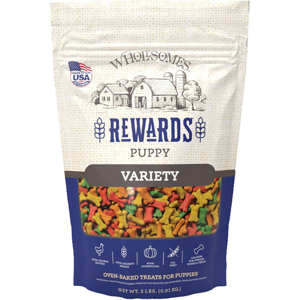 Wholesomes Rewards Classic Variety Biscuits (CHICKEN, PUPPY-2 LB)