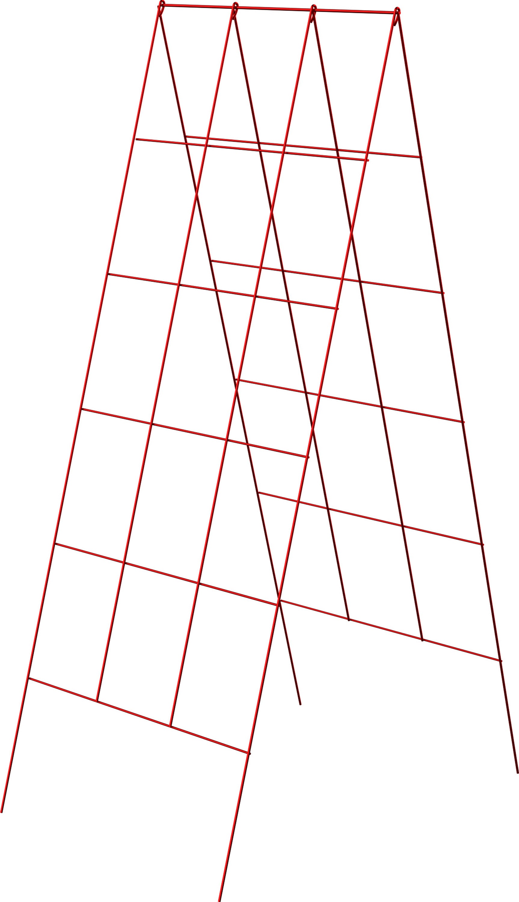 A-Frame Plant Support Trellis (RED, 48X18 IN)