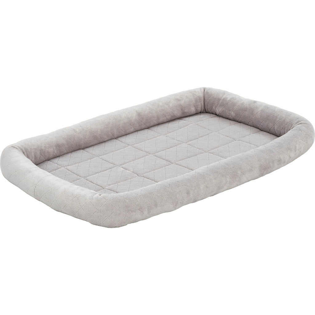 Quiet Time Diamond Stitch Bed W/ Elastic Bands (GRAY, 42 IN)