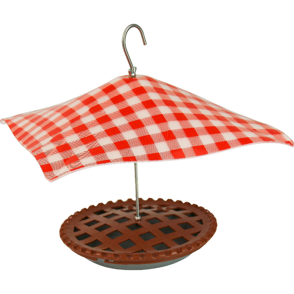 Pie Bird Feeder (BROWN/RED/WHITE, 1.5 LB CAP)