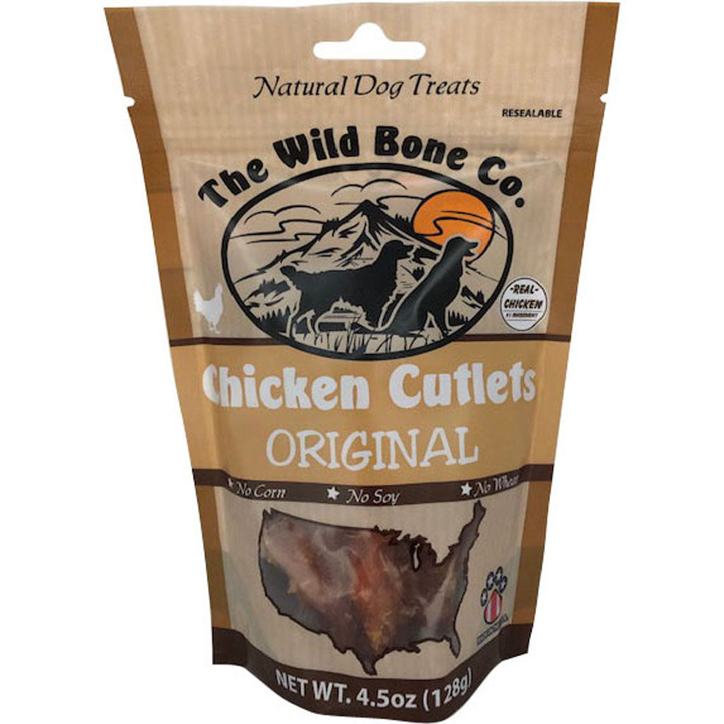 The Wild Bone Co. Original Cutlets Dog Treats (CHICKEN, 4.5 OZ)