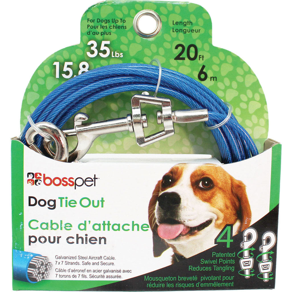 Boss Pet Tie-Out Swivel Snap (20 FT) [009153]