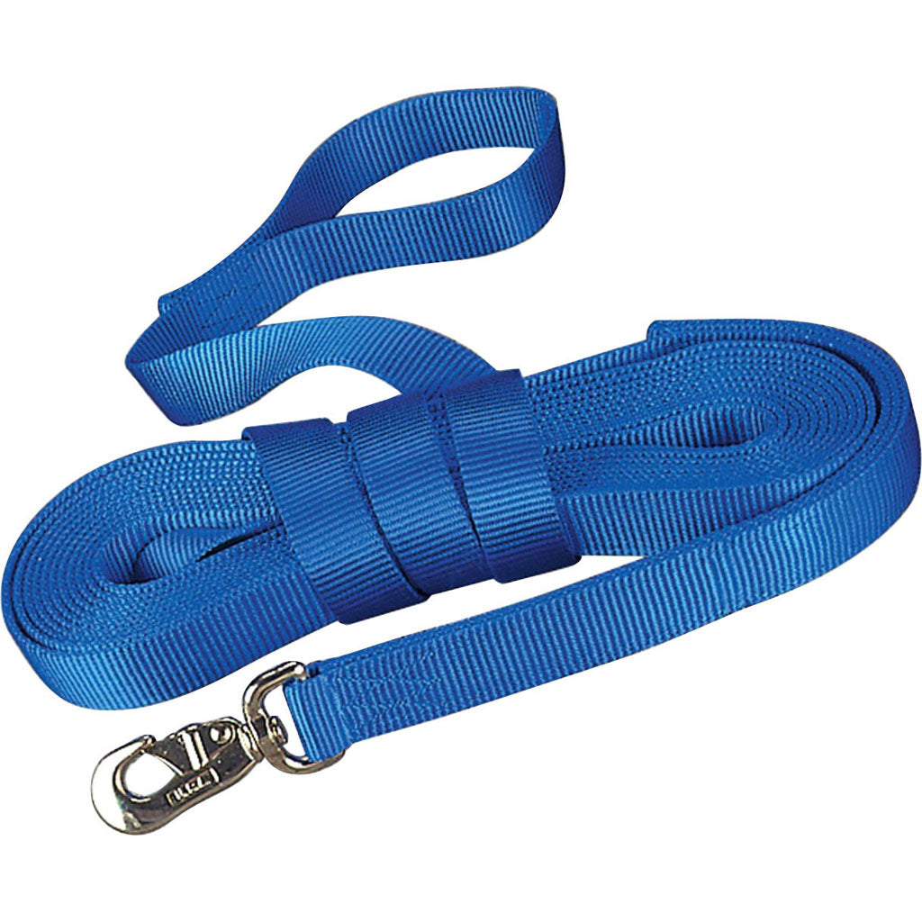 Hamilton Single Thick Lunge Line W/Swivel (BLUE, 26 FT)