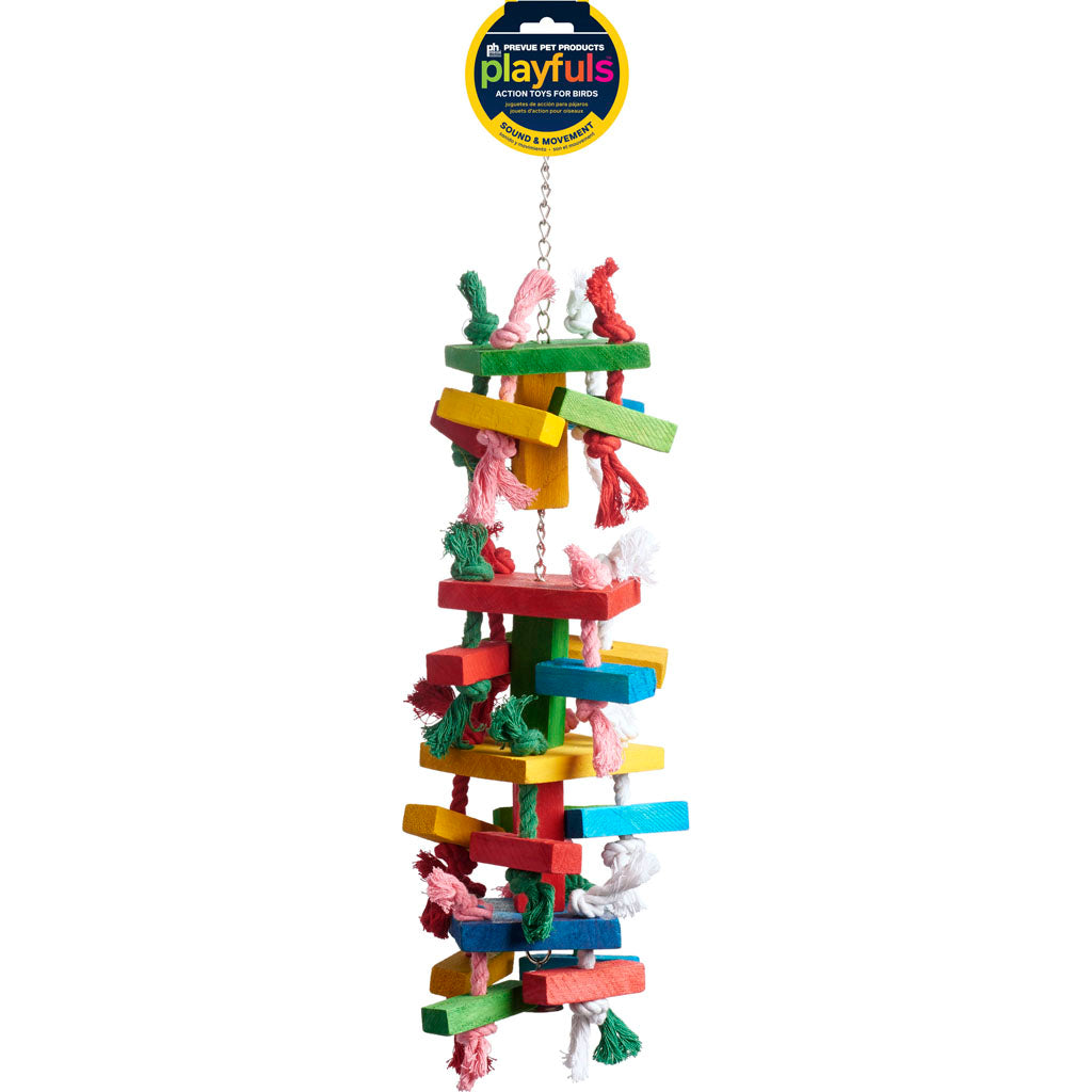 Bodacious Bites Tower Bird Toy (6X6X21 IN)