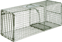 Duke Traps Heavy Duty Cage Trap (GREEN, LG-28X12X12 IN)