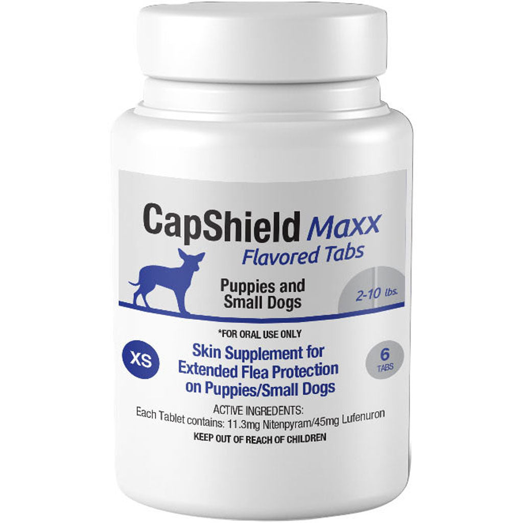 Capshield Maxx Dog Monthly Flea Supplemnt Chewable (2-10LB-6 CT)