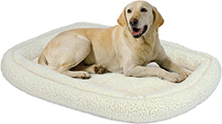 Quiet Time Deluxe Double Bolster Bed (WHITE, 30X23 IN)