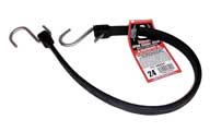 Keeper Epdm Rubber Strap  W/S Hooks (BLACK, 24 IN)
