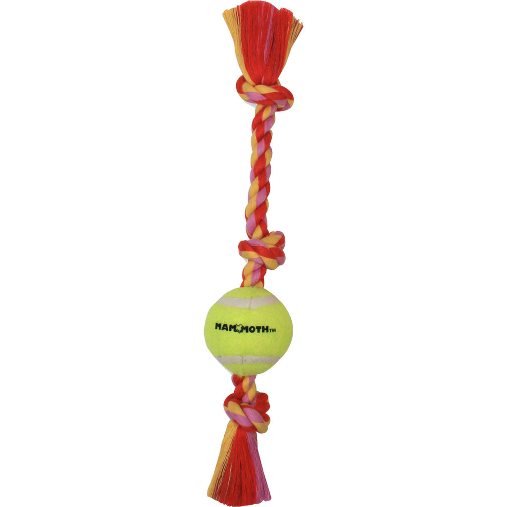 Mammoth Knot Tug W/Tennis Ball (MULTI, 11 IN)