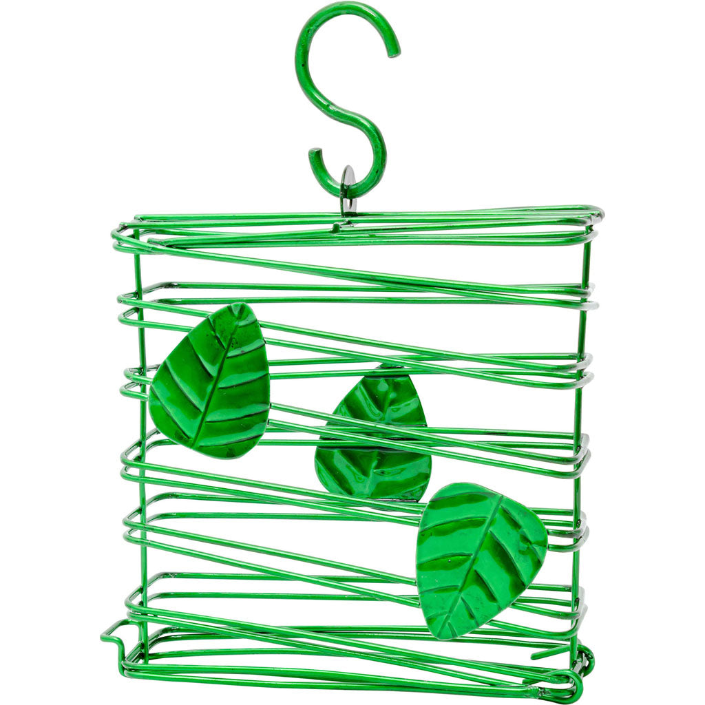 Tuscan Vine Metal Suet Cake Feeder (GREEN, 1 CAKE CAP)
