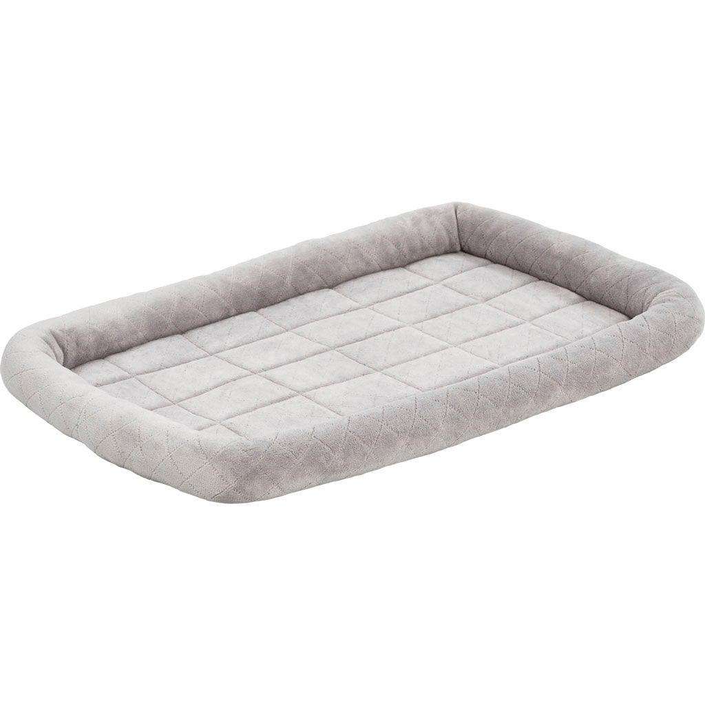 Quiet Time Diamond Stitch Bed W/ Elastic Bands (GRAY, 36 IN)