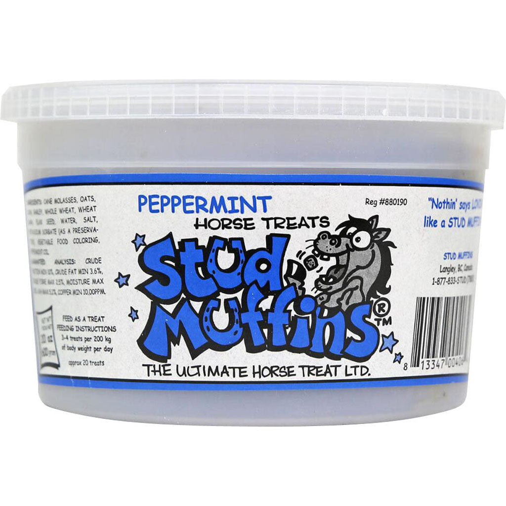 Stud Muffins Horse Treat Tub (PEPPERMINT, 20 OZ)