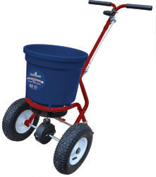 New American Lawn Deluxe Rotary Spreader (RED/BLUE, 29X22X24 IN)