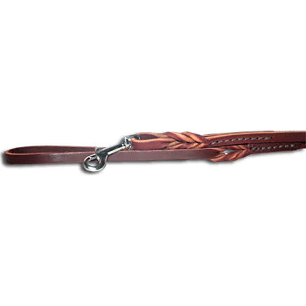 Omnipet Latigo Twist Leather Lead (BURGUNDY, 3/8INX6FT)
