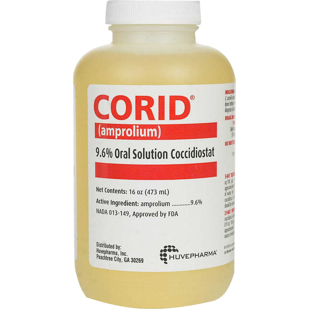 Corid 9.6% Oral Solution Coccidiostat For Calves (16 OZ)