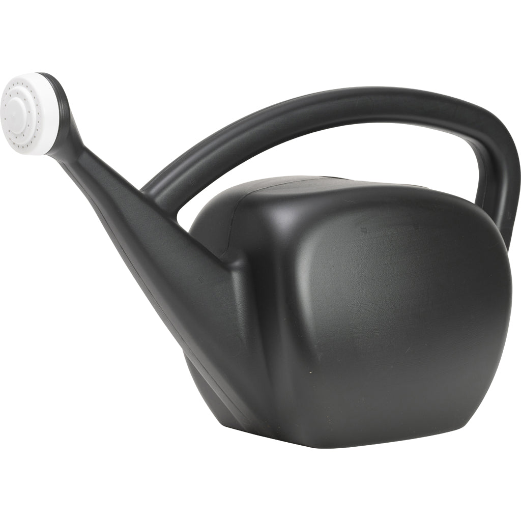 Mid-Mod Plastic Watering Can (BLACK, 2 GAL CAP)