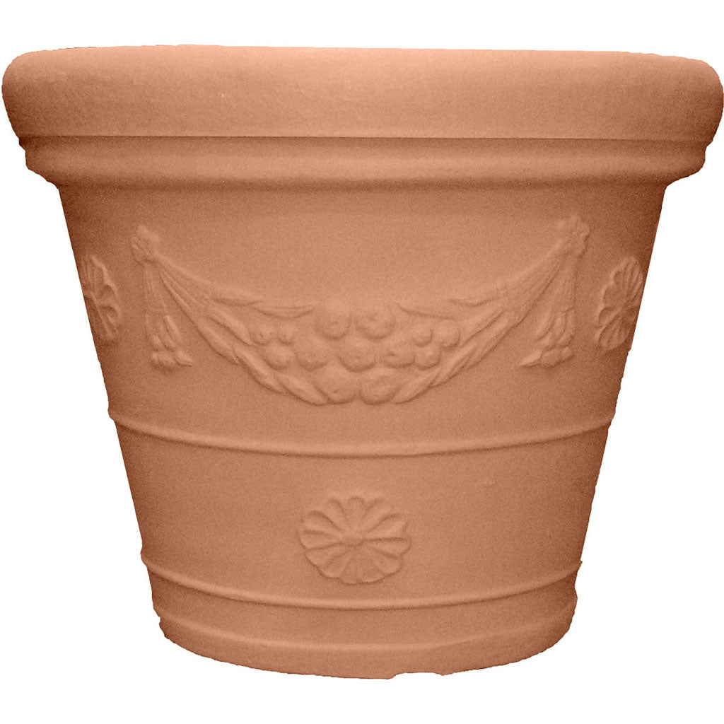 Mediterranean Design Garland Planter (TERRA COTTA, 18 IN)
