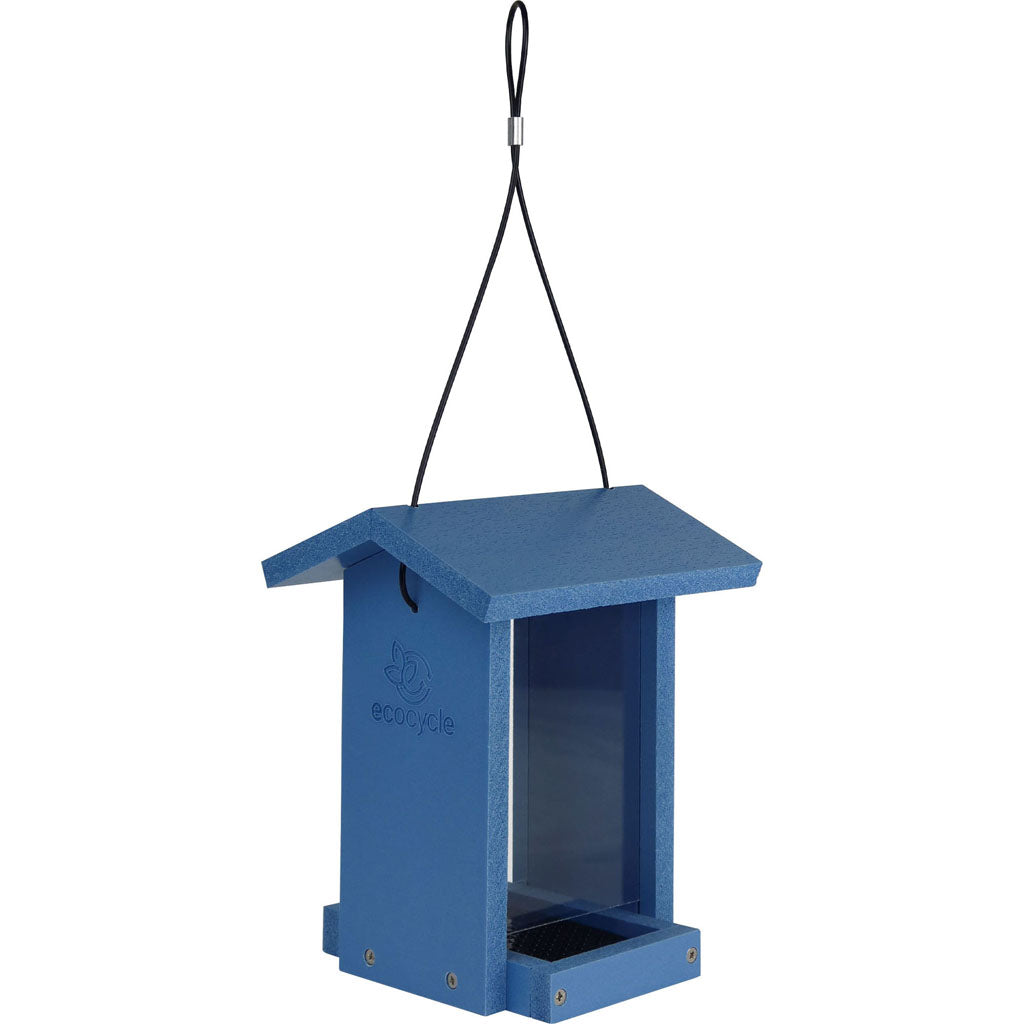 Ecocycle Tasty Tidbit Bird Feeder (BLUE, 1 QT CAP)
