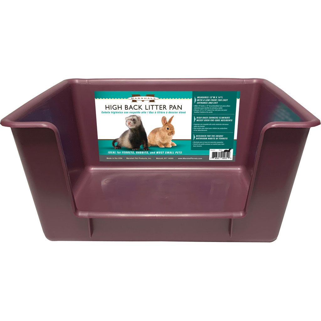 Marshall Ferret Hi-Back Litter Pan (12INX14IN)