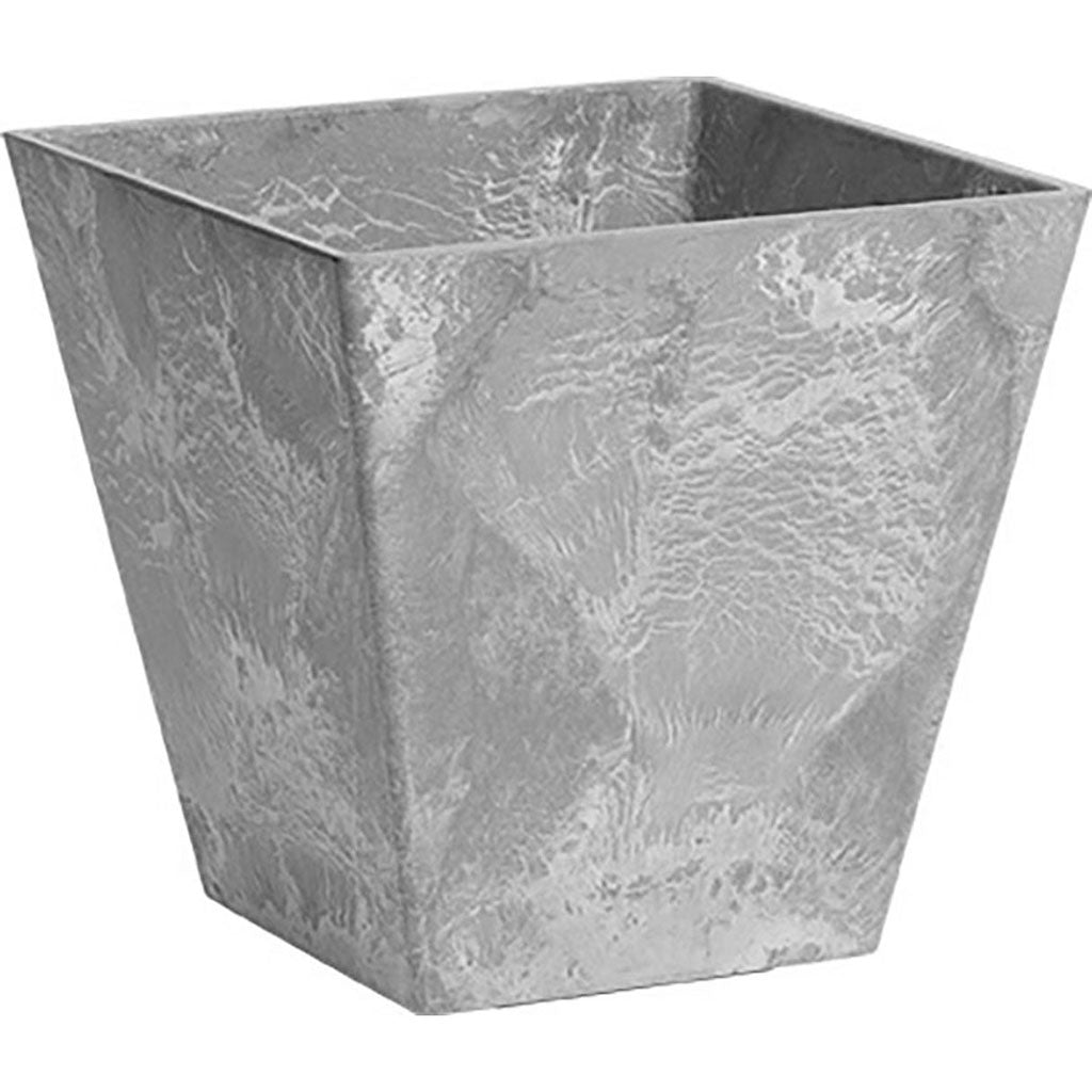 Artstone Ella Square Flowerpot (GREY, 10 IN)