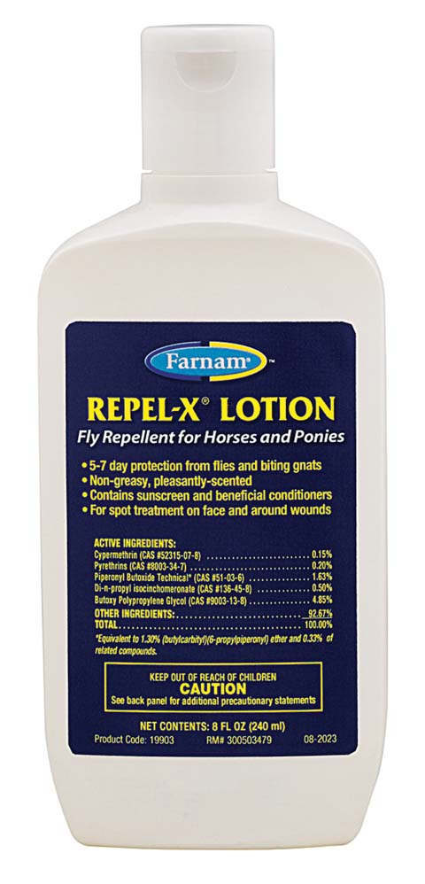 Repel-X Lotion Fly Repellent For Horses And Ponies (8 OZ)