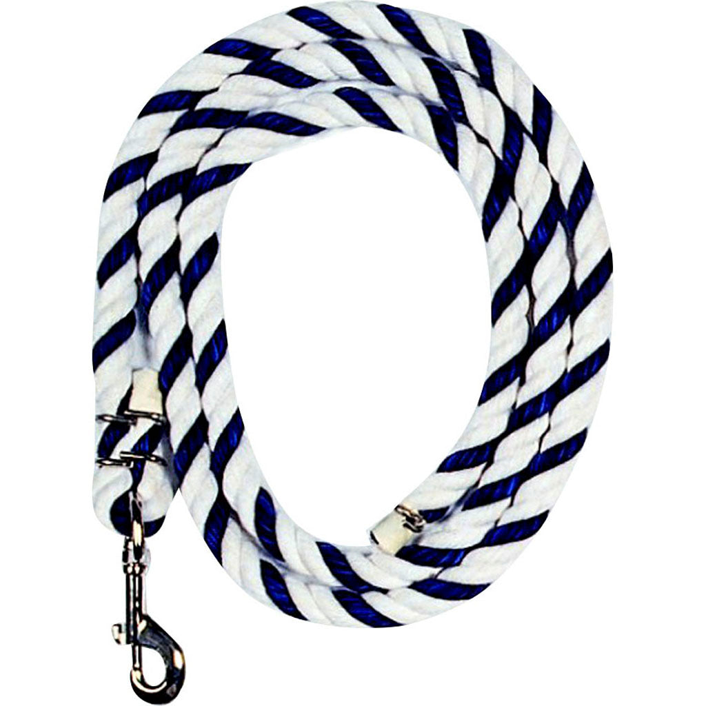 Beiler'S Cotton Lead Rope W/Swivel Snap (GREEN/WHITE, 6 FT)