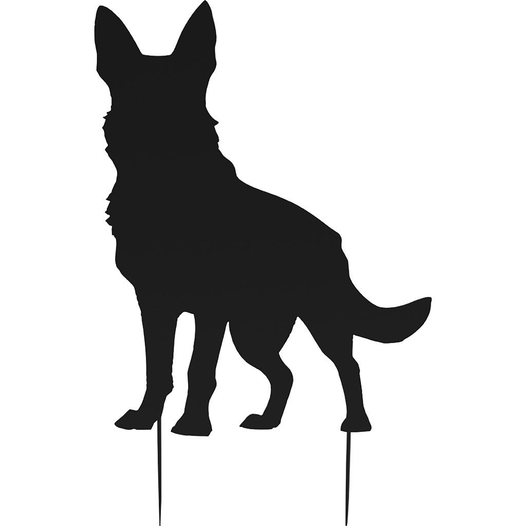 German Shepherd Shadow Yard Stake (24 IN)