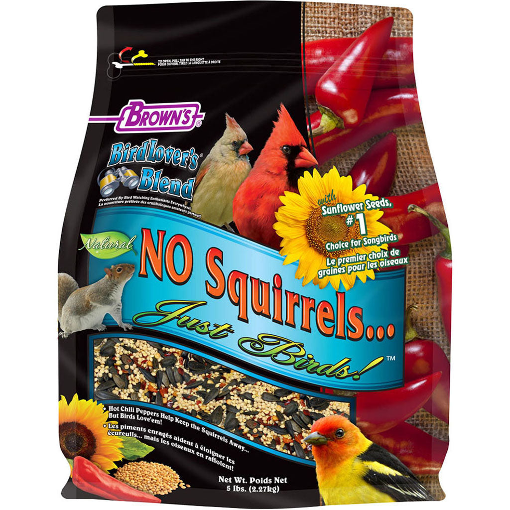 Bird Lover'S Blend No Squirrels...Just Birds (HOT PEPPER/SUNF, 5 LB)