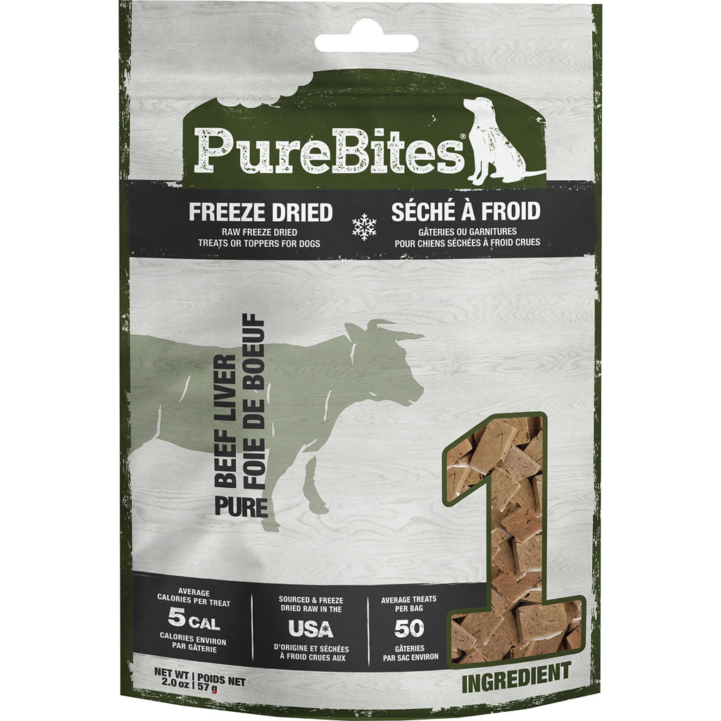 Purebites Freeze Dried Dog Treats (BEEF LIVER, 2 OZ)