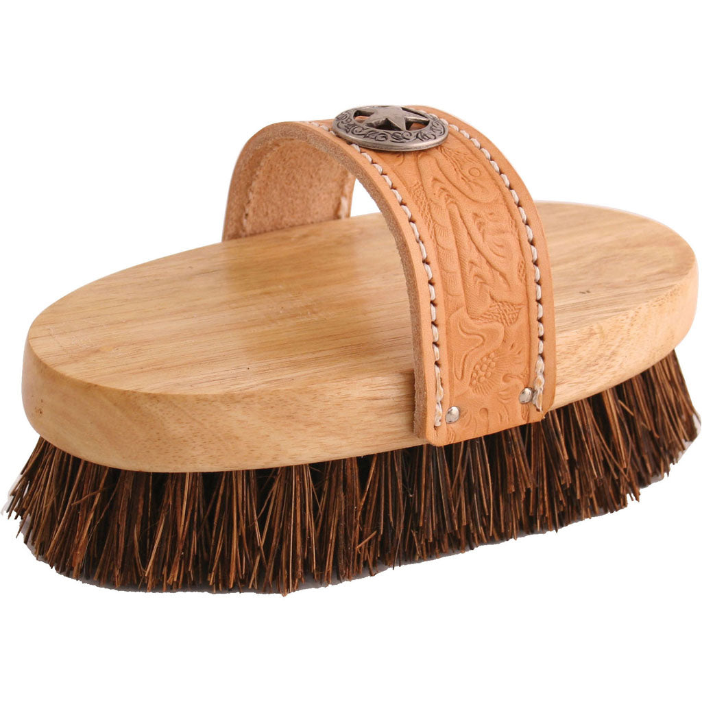 Legends Cowboy Western Style Oval Mud Brush (TAN, 7.5 IN)