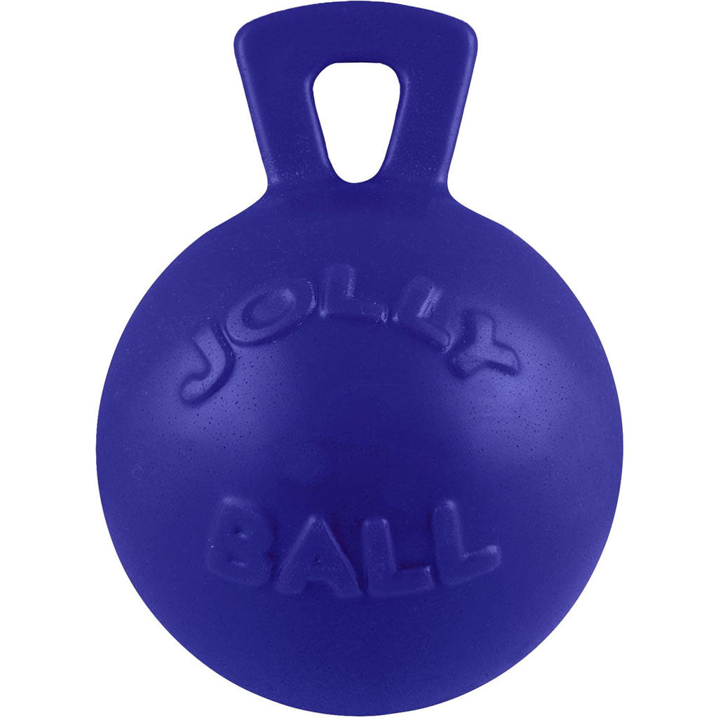Jolly Pets Tug-N-Toss Ball (BLUE, MD-6 IN)