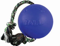 Jolly Pets Romp-N-Roll Ball (BLUE, SM)