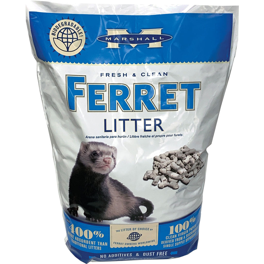 Marshall Fresh & Clean Ferret Litter (WHITE, 5 LB)