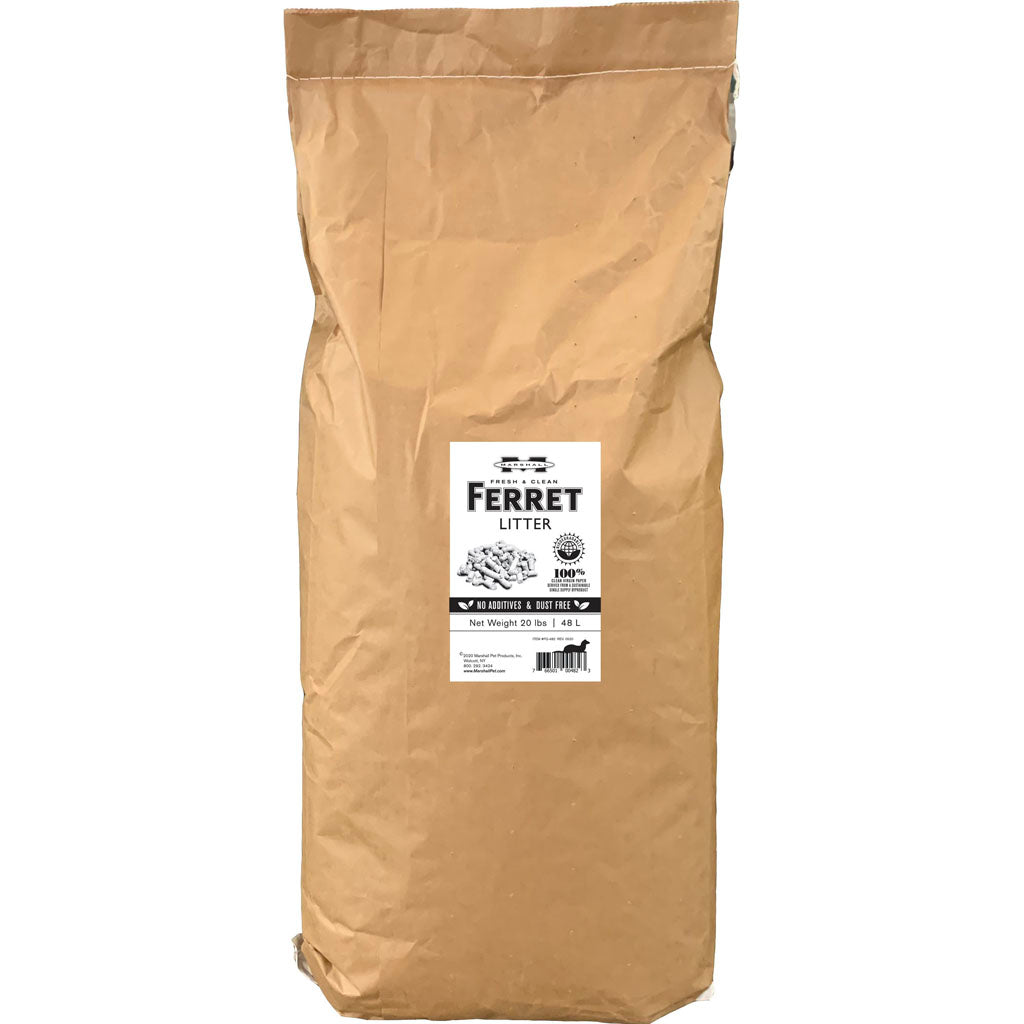 Marshall Fresh & Clean Ferret Litter (WHITE, 20 LB)