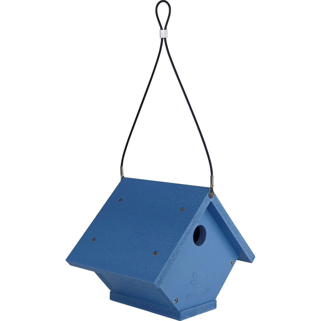 Ecocycle Wren Roost Bird House (BLUE)