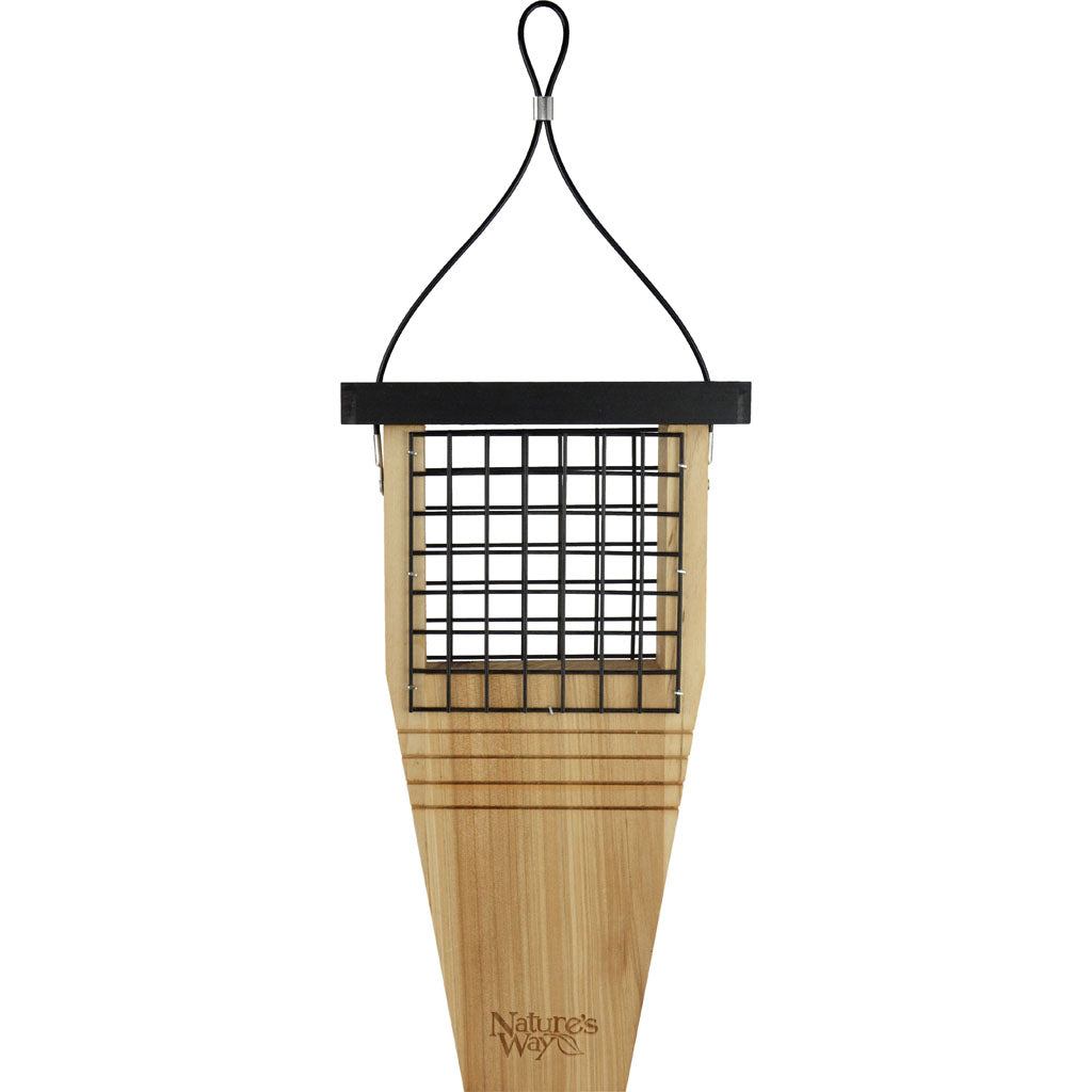 Tail Prop Suet Feeder (CEDAR, 14X7.875X3 IN)