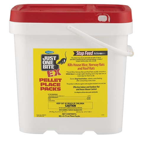 Just One Bite Ex Pellet Place Packs Pail (66 OZ-88 PC)