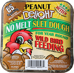 C&S Delight No Melt Suet Dough (PEANUT, 11.75 OZ)