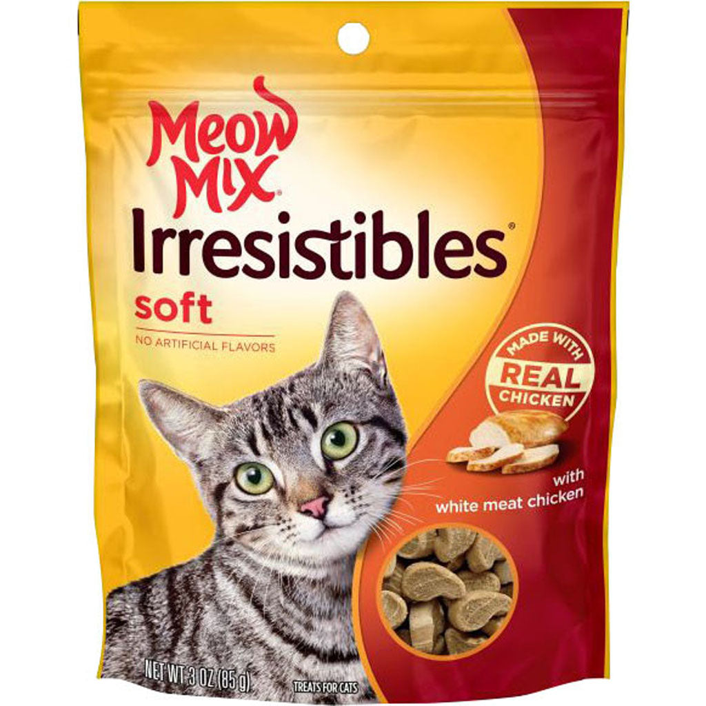 Meow Mix Irresistibles Cat Treats (CHICKEN, 3 OZ)