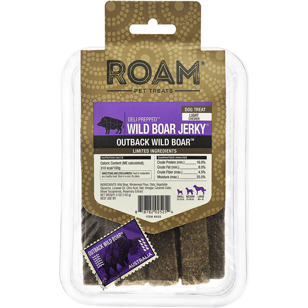 Roam Deli Prepped Wild Boar Jerky (WILD BOAR, 5 OZ)