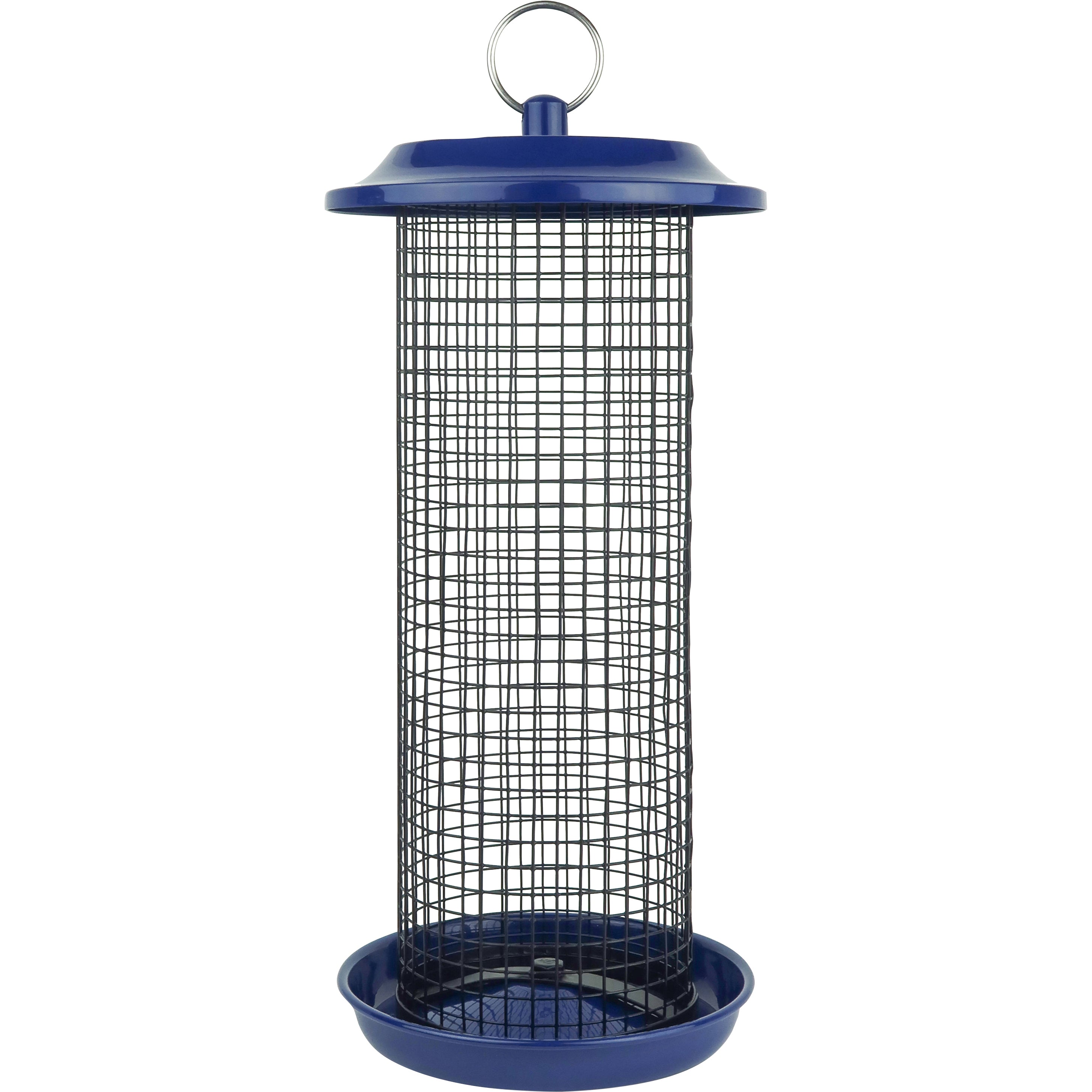 Cobalt Metal Mesh Mixed Seed And Peanut Feeder (BLUE, 2 QT CAP)