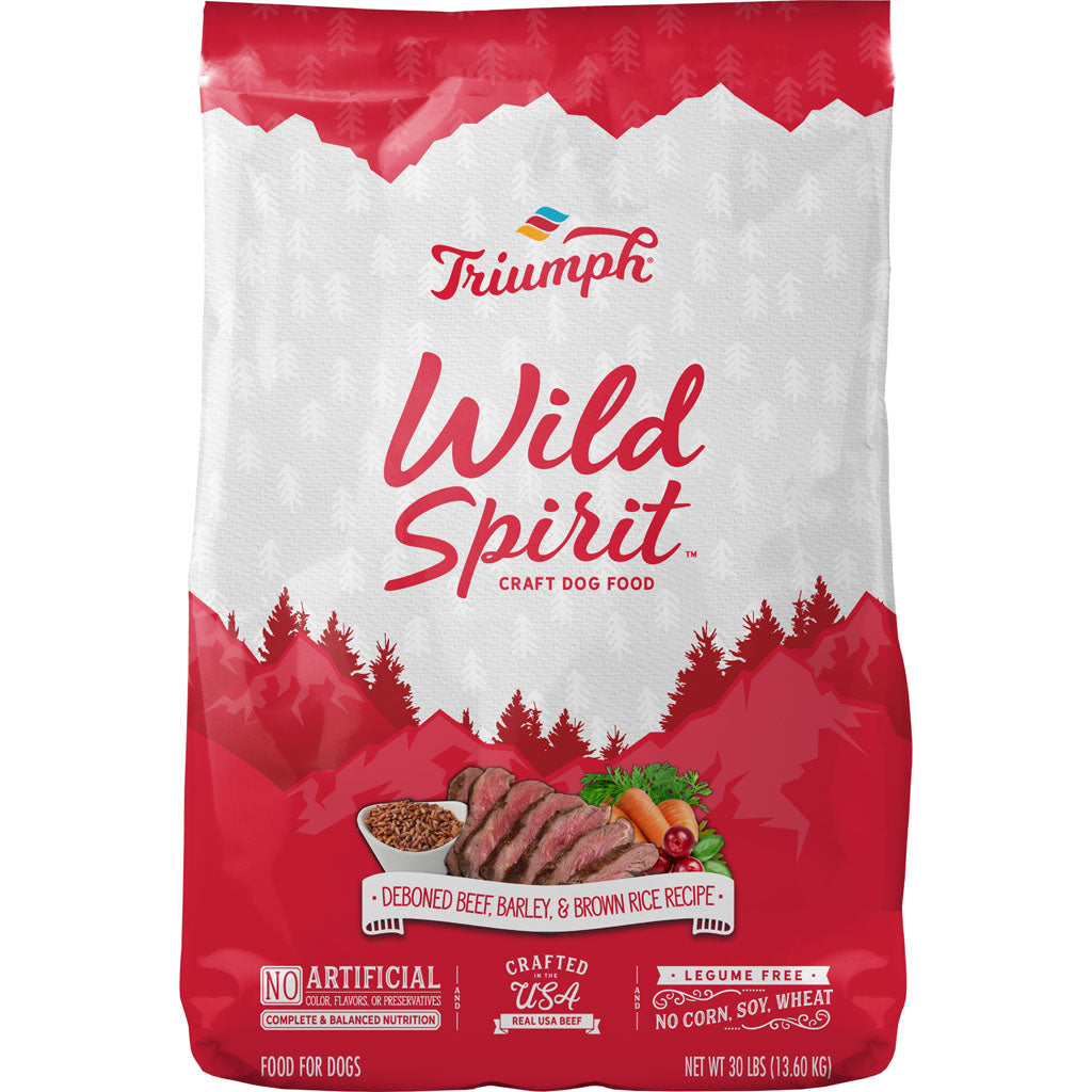 Wild Spirit Dog Food (BEEF/BARLEY/RIC, 30 LB)
