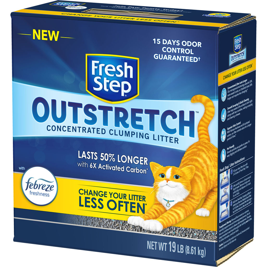 Fresh Step Outstretch Clumping Litter W/Febreze (19 LB)