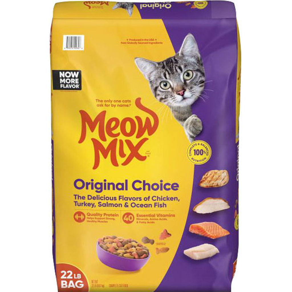 Meow Mix Original Choice Dry Cat Food (CHICKEN/TURKEY/, 22 LB)