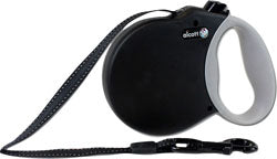 Alcott Adventure Retractable Belt Leash (BLACK, MD-16 FT)
