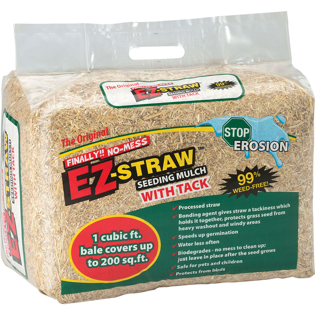 Ez-Straw Seeding Mulch W/Tack Covers 200 Sq Ft (1 CF)